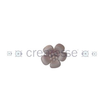 FLOR CUERO REF.99 25MM 56 LILA METALIZADO