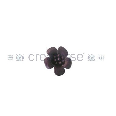 FLOR CUERO REF.99 25MM 64 MORADO METALIZADO