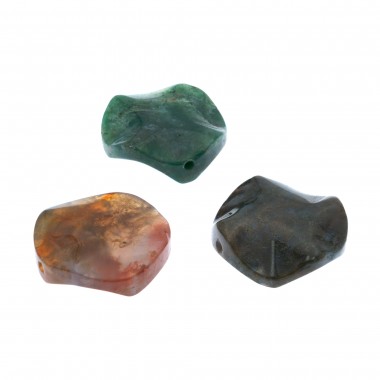 AGATA INDIA 20MM X 7MM REDONDO ONDULADO