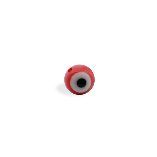 BOLA CRISTAL OJO TURCO 8MM ROJO