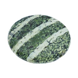JASPE VERDE PLATA DISCO LISO 25MM - 4 UNIDADES