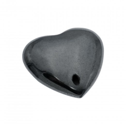 HEMATITE CORAZÓN CORPOREO 10MM CON TALADRO 1MM