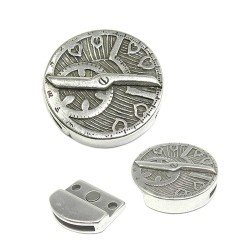 CIERRE ZAMAK MAGNETICO BRUJULA (ID 20X2MM) PV- LONDON 1888