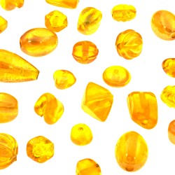 ABALORIOS DE CRISTAL AMARILLO IRIS (100 GR) MIX 305