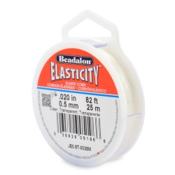 SILICONA ELASTICITY 0,50 MM-25M TRANSPARENTE BEADALON