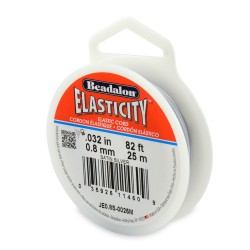 SILICONA ELASTICITY 0,8MM-25M TRANSPARENTE BEADALON