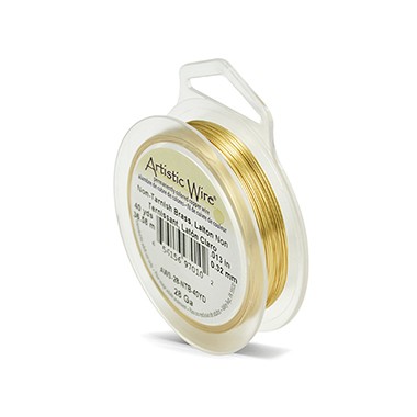 ARTISTIC WIRE GALGA 28 (0,32MM)-36,58M LATON DORADO