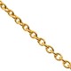 CADENA SOLDADA TIPO ANCORA 3MM DORADO BRILLANTE