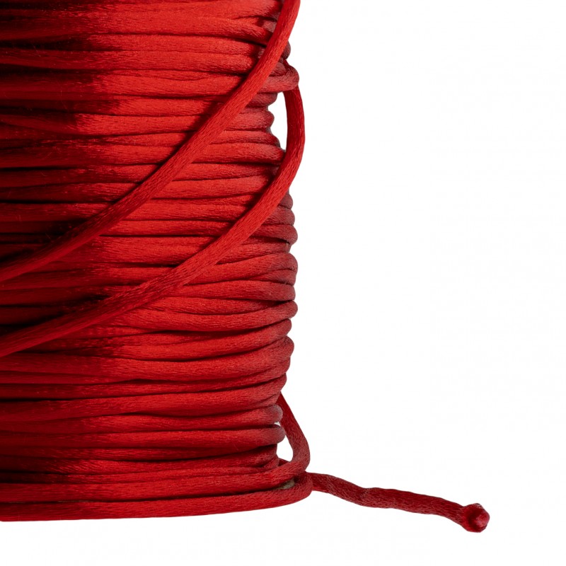 Cordón de Cola Raton 2 mm N. 05 Rojo para Bisutería