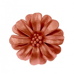 FLOR CUERO REF. 15 50MM 43 COBRE METALICO