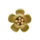 FLOR CUERO REF.99 25MM 54 BRONCE METALIZADO