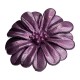 FLOR CUERO REF. 15 50MM 64 MORADO METALIZADO