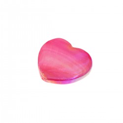 NÁCAR ROSA 25 MM CORAZÓN - 2 UNIDADES