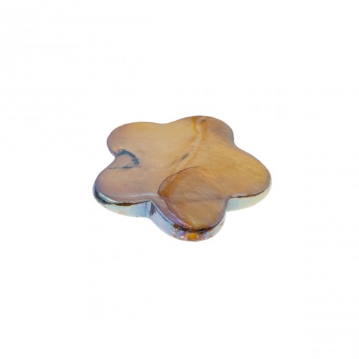 NACAR DORADO 25 MM FLOR - 4 UNIDADES