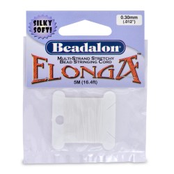 CORDON SILICONA ELONGA 0,30 MM 5 M BEADALON