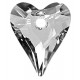 CORAZON 37X30 ID 3MM - 1 UD 001 SILVER SHADE CRYSTAL