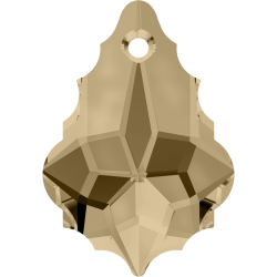BARROQUE 22X15MM -1UN CRYSTAL GOLDEN SHADOW SWAROVSKI
