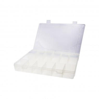 CAJA ORGANIZADORA DE PLASTICO 35x22 CON 28 SEPARACIONES