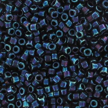 TUBO 8GR DELICA MIYUKI 11-0 N.002 BLUE CARNIVAL IRIS METALIZ