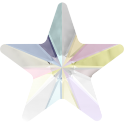 ESTRELLA PLANA 5MM- 10 UN 001 CRISTAL AB SWAROVSKI
