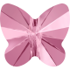 MARIPOSA 10MM -4 UN LIGTH ROSE