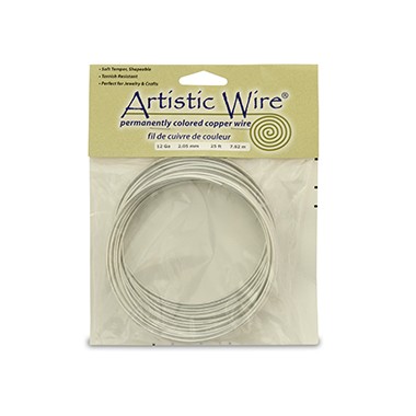 ARTISTIC WIRE GALGA 24 (0,51MM)-13,72M PLATA BRILLANTE