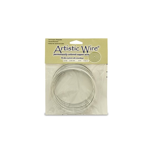 ARTISTIC WIRE GALGA 24 (0,51MM)-13,72M PLATA BRILLANTE