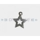 COLGANTE ZAMAK ESTRELLA HUECA 20MM PLATA VIEJA