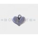 COLGANTE ZAMAK CORAZON PLANO 11X8MM PLATA VIEJA