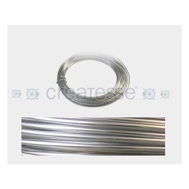 CABLE ALUMINIO MALEABLE 1MM PLATA BTE. -12 METROS