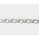 CADENA LATON OVAL 12X8 (7X5)MM PLATA BRILLANTE