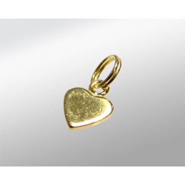 COLGANTE CORAZON 6MM CHAPITA DORADA 925ML