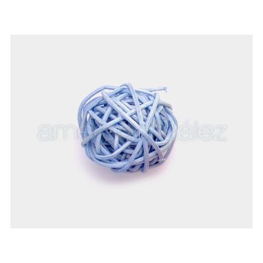 BOLA RAFIA OVILLO TRENZADO 30MM TURQUESA