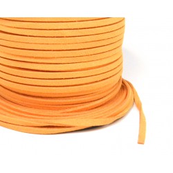 CORDON GAMUZA 3X1 MM 180 NARANJA CLARO METRO