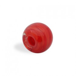 CRISTAL WAVED STRIPES 14MM (TAL. 4MM) ROJO NEGRO