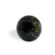 CRISTAL BOLA 14MM (ID 1,5MM) BASE PLATA Y FLORES NEGRA