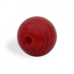 CRISTAL WAVED STRIPES 18MM TALADRO FINO 02 ROJO (ID 1MM)