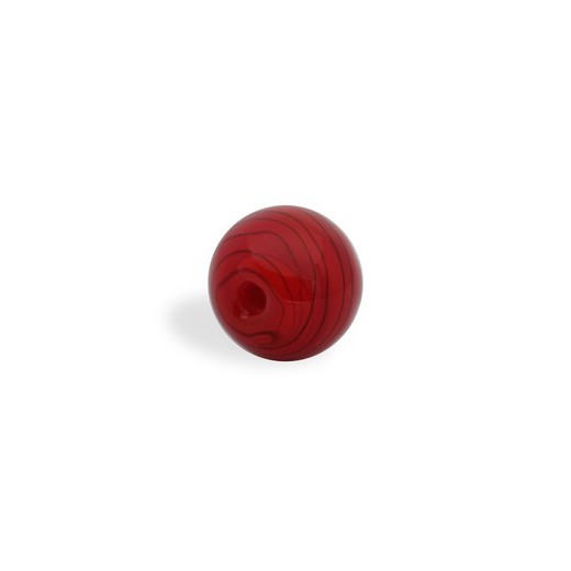 CRISTAL WAVED STRIPES 18MM TALADRO FINO 02 ROJO (ID 1MM)