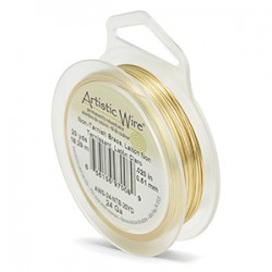 ARTISTIC WIRE GALGA 24 (0,51MM) -18,20M LATON DORADO