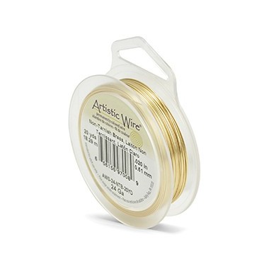 ARTISTIC WIRE GALGA 24 (0,51MM) -18,20M LATON DORADO