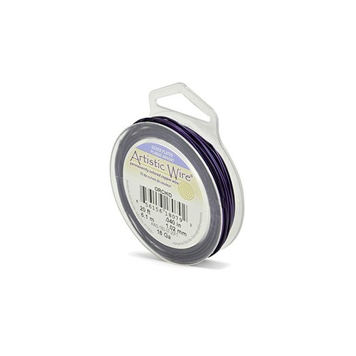 ARTISTIC WIRE GALGA 18 (1,02MM)-7,62M PURPURA