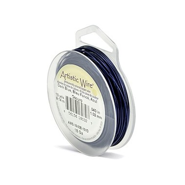 ARTISTIC WIRE GALGA 18 (1,02MM)-7,62M AZUL OSCURO