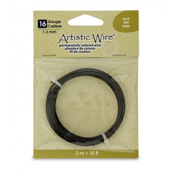 ARTISTIC WIRE GALGA 16 (1,29MM)-3,05M NEGRO