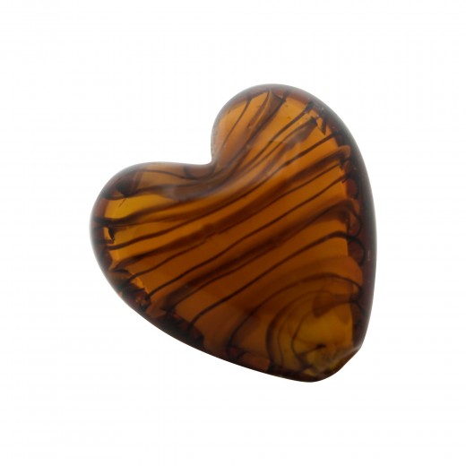 CRISTAL WAVED STRIPES CORAZON 18MM OJO DE TIGRE (ID 1MM)