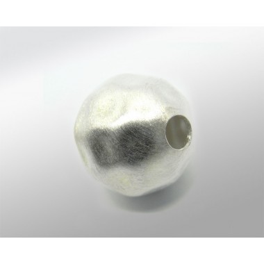 BOLA PLATA MARTILLEADA 12 MM ( ID 3MM)