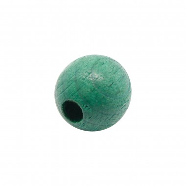 BOLA MADERA 16MM VERDE OSCURO (ID 3MM)